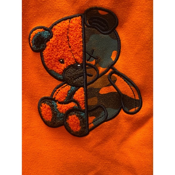 Civilized Pants Womens 2XL‎ Grunge HipHop Color Block Zip Ankle Orange Camo - Picture 2 of 13